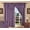 Purple, variant on Curtain Window Panels with Attached Fancy Valance, (Set of 2) 54 x 84 inch Drapes, Burgundy