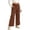 Coffee, variant on Girls Casual High Waist Wide Leg Pants Loose Fit Fashionable Trousers Comfortable Elastic Waistband for Daily Wear Pants Girl Neon Leggings for Girls 2t Girls Pants Pack
