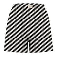 thumbnail image 4 of ABATAB Women Striped Sleepwear Shorts Lounge Shorts Soft Pajama Bottoms Casual High Waisted Summer Fashion, 4 of 5
