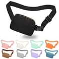 thumbnail image 1 of jealkip Fanny Pack Crossbody Bag for Women and Men, Belt Bag for Hiking Bum Bag with Adjustable Strap, Waist pack for Running Workout Sports Travel Black, 1 of 7