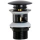 thumbnail image 1 of Universal G1 1/4" Brass Pop up Sink Drain Waste for Sink with Overflow Overflow, Click-Clack System, Tool-Free Installation, Matte Black, 1 of 4