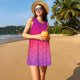 thumbnail image 3 of Fotbe Light Purple Glitter Vestido de Verano sin Mangas para Mujer – Vestido Midi Línea A, Estilo Camiseta Floral, Vestido Playero Casual y Fluido, 3 of 7