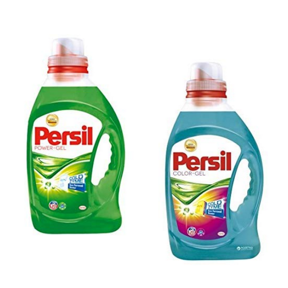 Persil Color & Universal Liquid GEL Laundry - Detergent Combo Set- 20 WL / 1.0-1.46 L Each.