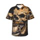 thumbnail image 1 of Fotbe Grim Coffee Skull Camisa Hawaiana para Hombre Unisex – Camisa Casual de Verano con Botones de Manga Corta de Algodón y Lino,3X-Large, 1 of 7