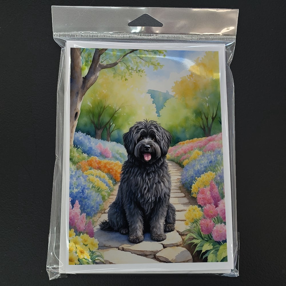 Puli Spring Path Greeting Cards Pack of 8 7 in x 5 in