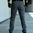 thumbnail image 4 of Mens Cargo Pants Fashion Solid Drying Multi Multifunctional Work Trousers Pants Regular Straight Pant for Men, 4 of 8