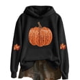 thumbnail image 5 of XIYON Hoodies For Women Halloween Pumpkin Print Hooded Sweatshirt With Front Pockets For Fall Winter Cozy Long Sleeve Pullover Travel Going Out, 5 of 5
