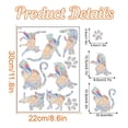 thumbnail image 3 of Películas para ventanas 3D electrostáticas, calcomanías creativas y elegantes para ventanas, reutilizables (gato), 3 of 3