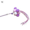 thumbnail image 2 of Flmtop Manual Cat Stick Interactive Pompom Tassel Teasing Wand Kitten Toy Pet Supply #10, 2 of 9