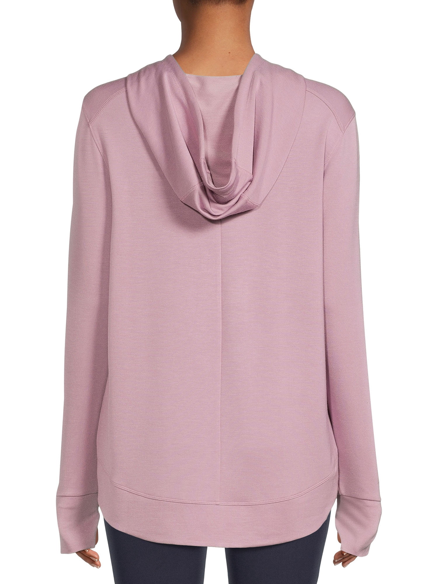Athletic Works Women's Athleisure Mock Neck Hoodie