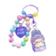 thumbnail image 2 of Pulsera de cuentas con llavero decorativo para mujeres, adultos y niños. Violeta, 2 of 9