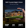 thumbnail image 4 of ieGeek 2K 180° Pan Wireless Outdoor Security Camera, Color Night Vision, Smart AI Detection, 2.4Ghz WiFi, 2-Way Audio, Waterproof, Battery Powered Home Surveillance Camera for Outdoor, Indoor，2Pack, 4 of 10