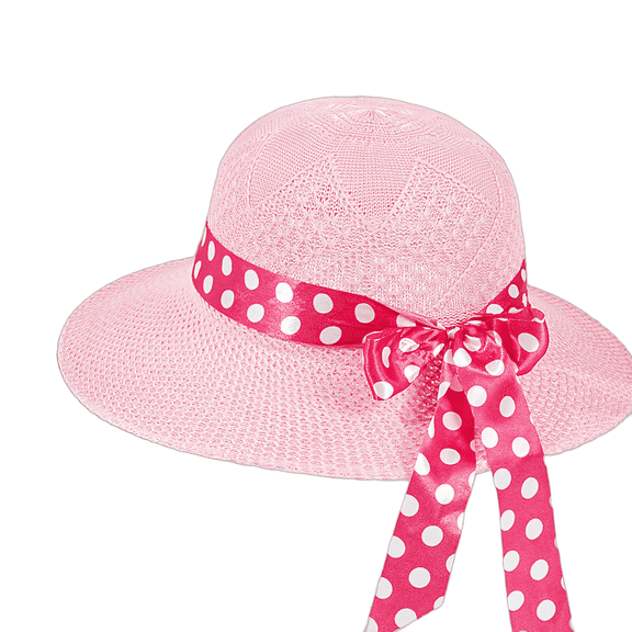FLORNIX Womens Hats,Summer Ribbon Raffia Straw Hat Sun Hats for Women,Summer Sun Hat Accessories for Women,Pink