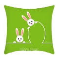 thumbnail image 5 of 10 funda de almohada Happy Easter, funda de almohada corta de huevo de conejito de peluche, fundas de cojín de 45x45cm para el hogar, dormitorio, oficina, sofá, decoración esquí esquí Gafas de esquí, 5 of 5