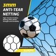thumbnail image 5 of Slsy 24x8FT/21x7FT/18x7FT/12x6FT Professional Soccer Goals, 66mm Aluminum Heavy-Duty Soccer Goal, Galvanized Steel Training Soccer Goal for Youth, Adults & Soccer Clubs, 5 of 9
