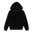 thumbnail image 2 of Boys Girls Pullover Hoodies Adjustable Drawstring Soft Solid Classic Pull On Hooded Sweatshirts for Kids Toddler, 2 of 6