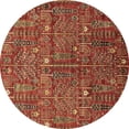thumbnail image 1 of Ahgly Company Indoor Round Oriental Brown Industrial Area Rugs, 8' Round, 1 of 4