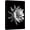 BS09-FORAL-NA07, variant on wall26 Canvas Print Wall Art Blooming Water Lily Flower Close Up Nature Plants Photography Modern Art Rustic Scenic Dramatic Black and White for Living Room, Bedroom, Office - 12"x18"