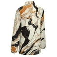 thumbnail image 5 of Marble Texture Long Sleeve Blouse Woman Streetwear Casual Shirts Summer Oversize Woman Streetwear Clothing Birthday Present, 5 of 7