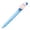 Azure Sky, variant on Miyuadkai Gradient Color Retractable Fountain pan, Extra fane 0.38mm Nib with Decorative pan Holder, Refillable Push Button Design
