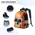 thumbnail image 3 of Balery Satanic Skull Mochila para Mujeres y Hombres, Mochila Ligera Casual para Viajes, Mochila Clásica Básica para la Universidad, 3 of 6