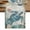 Teal Turtle, variant on Teal Coastal Turtle Table Runner, Vintage Summer Beach Nautical Coral Washable Cotton Linen Table Runners 36 Inches Long, Dresser Scarf Runner for Nightstand/End Tables/Round Tables 13''x36''