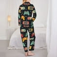 thumbnail image 5 of Bingfone Womens Pajama Sets Retro Video Game Print,Long Sleeve Loungewear Pajamas Set-X-Large, 5 of 9