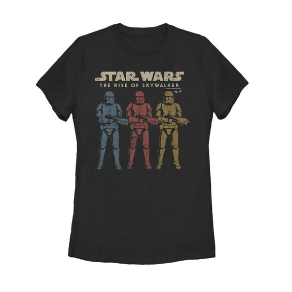 Women's Star Wars: The Rise of Skywalker Stormtrooper Reflection Graphic Tee Black X Large