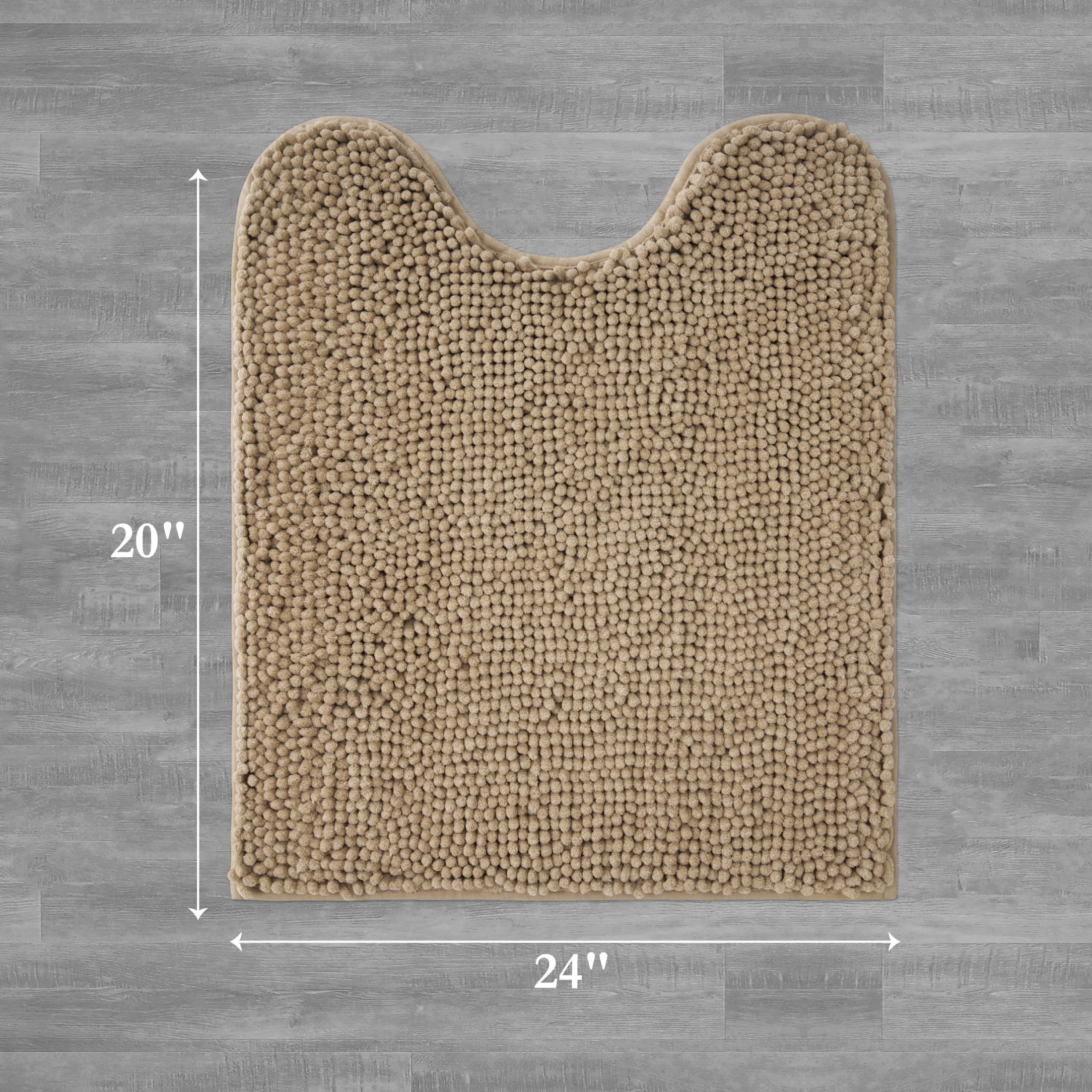 Resort Collection Chenille Plush Loop Bath Mats