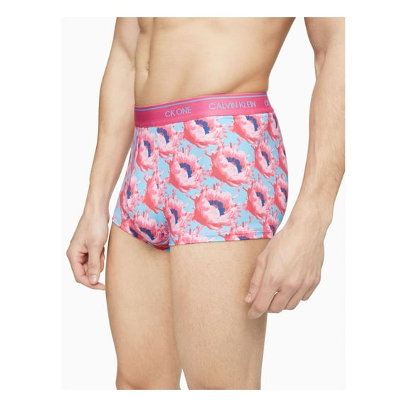 CALVIN KLEIN Intimates Pink Micro Low-Rise Floral Trunk Underwear XL