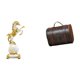 thumbnail image 1 of Estatua de caballo, figura de escritorio, escultura de resina, caja organizadora de joyas de madera, elegante exhibición, adecuada para regalar, decor, 1 of 8