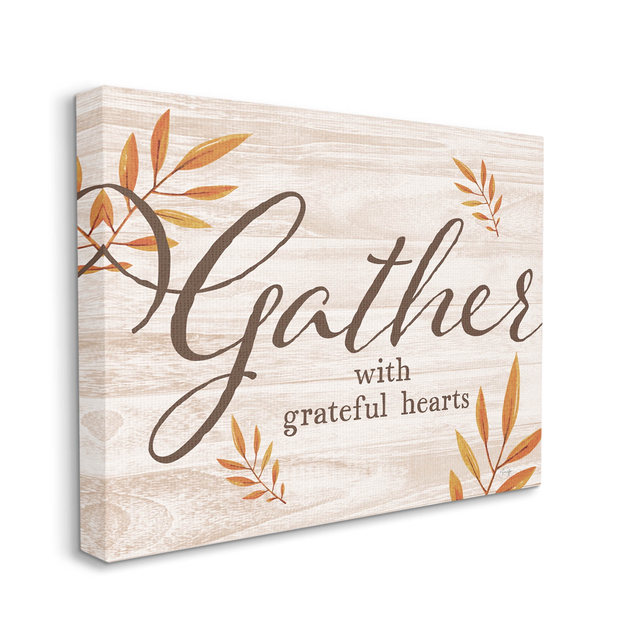 Gather With Grateful Hearts Botanicals Botanical & Floral Graphic Art Gallery Wrapped Canvas Print Wall Art