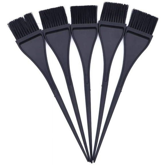 Brush Hair Tools 5pcs Hair Tint Color Brushes Professional Dye Coloring Applicator Hair Balayage Coloring Tool for Home Salon Shop (Black) Purple Hair Dye Wet Hair Brush