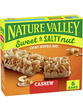 Nature Valley Granola Bars, Sweet and Salty Nut, Cashew, 1.2 oz, 6 ct