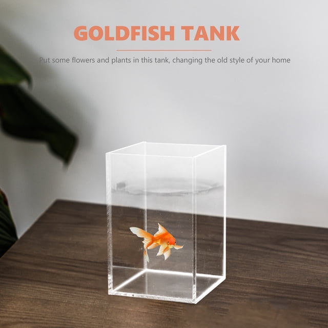 QUMIIRITY Delicate Acrylic Betta Tank Decorative Fish Aquarium for Home and Office Use