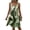 Army Green, variant on Dress for Women Multicolor Tie Dye Tank , Sleeveless Round Neck Pleated Front Loose Fit Mini Dress, Cute Boho Summer Sundress for Beach, Vacation, Weekend Outings and Daily Wear