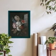 thumbnail image 6 of Dramatic Bouquet I -Framed Print w/glass-Ocean Blue, 6 of 7