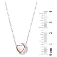 thumbnail image 3 of Little Luxuries 18" Crescent Moon & Heart Slider Pendant Necklace, 3 of 4