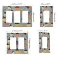 thumbnail image 2 of Yayeee Rocker Switch Wall Plate 1-Gang 4.6"x2.9" Home Decorative Outlet Cover, Cute Acorns Pattern, 2 of 6