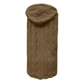thumbnail image 6 of Bibfish Womens Jackets Reversible Hooded Button Down Front Cardigan Jacket Vest Solid Color Soft Cable Knit Fall Winter Outerwear, 6 of 6