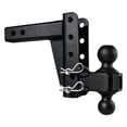 thumbnail image 4 of 2.0" Adjustable Medium Duty (14,000lb Rating) 4" Drop/Rise Trailer Hitch With 2" And 2 5/16" Dual Ball ,Improve Structural Strength, 4 of 6