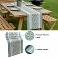 thumbnail image 5 of Blue Daisy Table Runner - 90 Inch Long, Kitchen Dining Table Runner Dresser Scarves, Farmhouse Floral Blue Striped Farmhouse Decor for Coffee Tables Wedding Party Banquet, 5 of 8