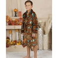 thumbnail image 4 of Scooby Doo Boy's Bathrobe Plush Robe Kids Sleepwear, 4 of 9