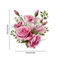 thumbnail image 3 of H-152 A 15X15 Romantic Rose Car Stickers Bathroom Waterproof Wall Decor Vinyl Decal, 3 of 6