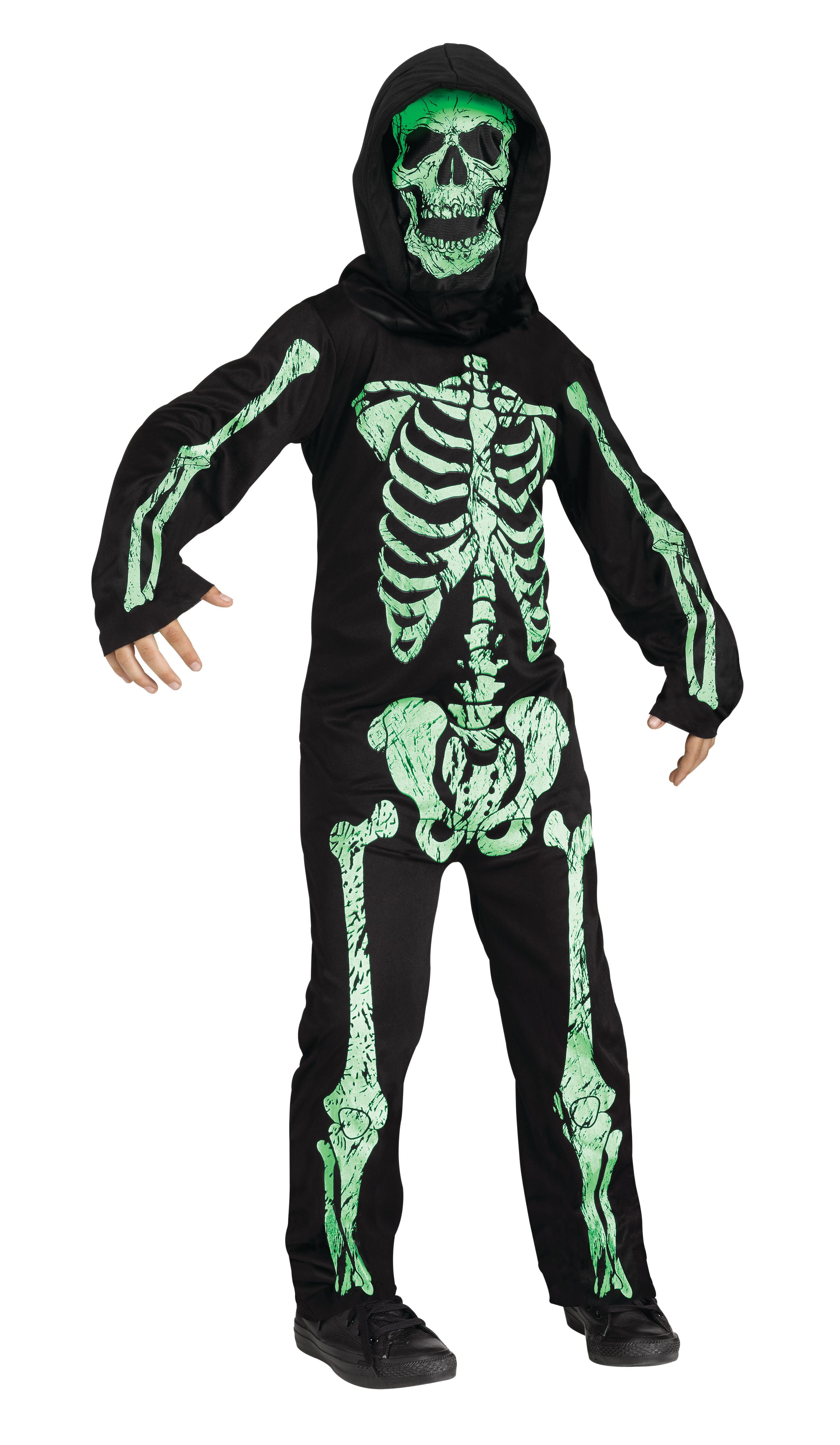 Fun World Boy's White Skeleton Phantom Costume Size Medium - Walmart.com
