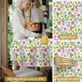 thumbnail image 5 of Pioneer Flower Floral Print Pattern Round Tablecloth 70"x70", Wrinkle Resistant Wipeable Table Cover for Kitchen Dining Room Picnic Patio and Party, 5 of 5