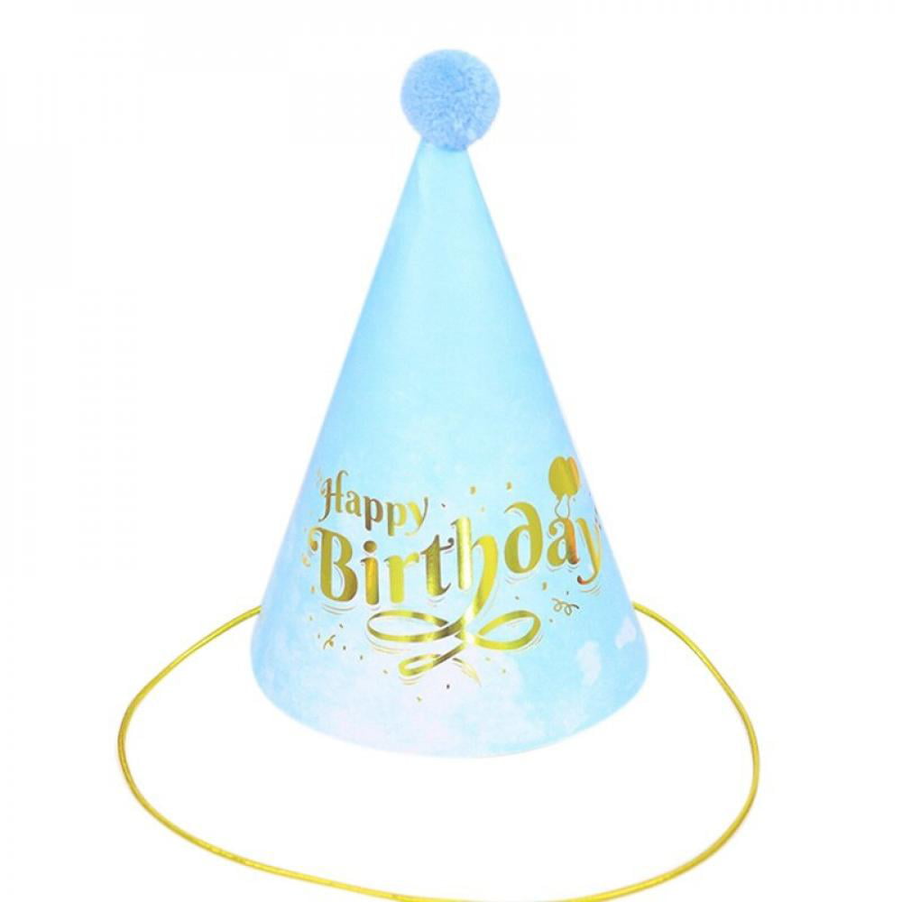 1PC Paper Cone Hats Dress Up Girls Boys Birthday Party Caps Party Supplies Decor