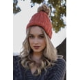 thumbnail image 2 of Basic Ribbed Pom Beanie, 2 of 9
