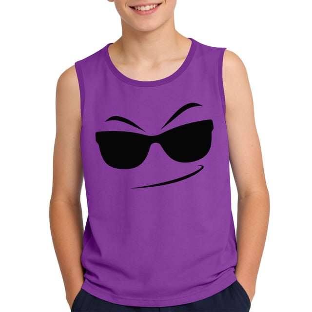 Camisola de Niños Pequeños 3-15 Años sin Mangas Tela Suave Impresión Gradiente para el Uso Casual Y Ocasiones Especiales