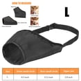 thumbnail image 2 of Innens Dog Muzzle Mask Adjustable Mouth Cover Grooming Fabric Nylon No Bark Bite Chew, 2 of 12